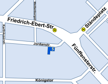 Stadtplanausschnitt Jordanstr. 5